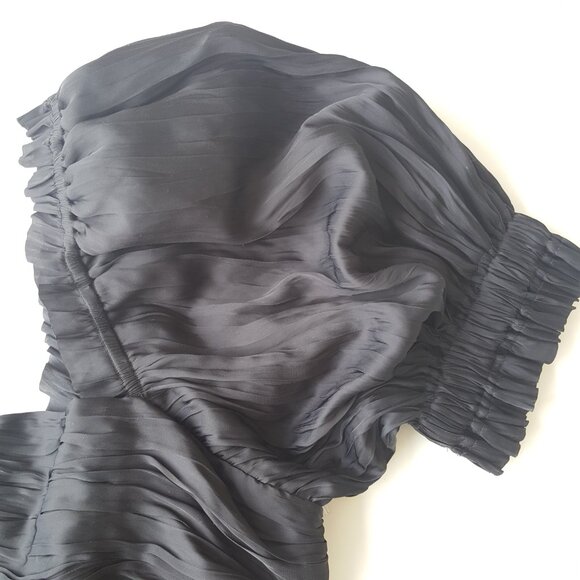 FRAME ! Puff-Sleeve Square Neck Top - Picture 7 of 12